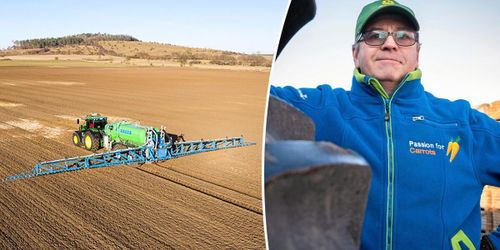 Han sår och skördar – på samma dag