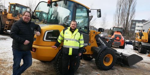 Volvos första eldrivna kompaktmaskiner här