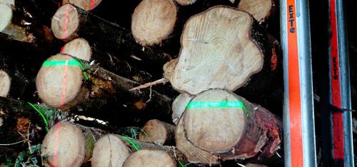 Laser läser lastvolymen