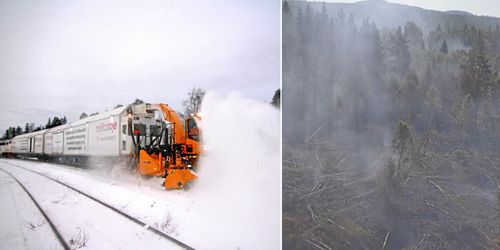 Snösmältare ombyggd för att släcka bränder