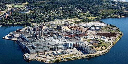 Pappersbruk står still efter brand