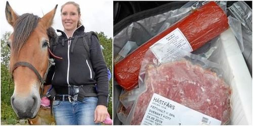Hon satsar på häst i köttlådorna