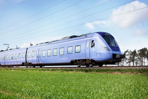 Det var ett lok av den här typen som kolliderade med containervagnen på traktorn.