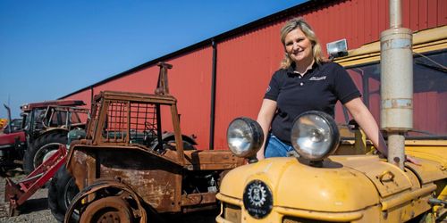 Här skrotas traktorerna