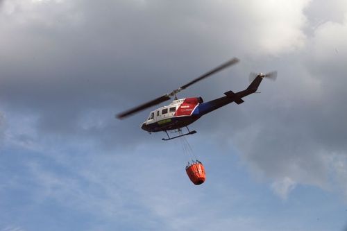 Vattenbombning användes också i stor utsträckning i släckningsarbetet i den stora skogsbranden i Västmanland för ett par år sedan. Arkivbild.