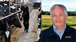 Ingemar Eriksson vid avbytarservice konstaterar att efterfrågan ökar i takt med att mjölkpriset höjts.